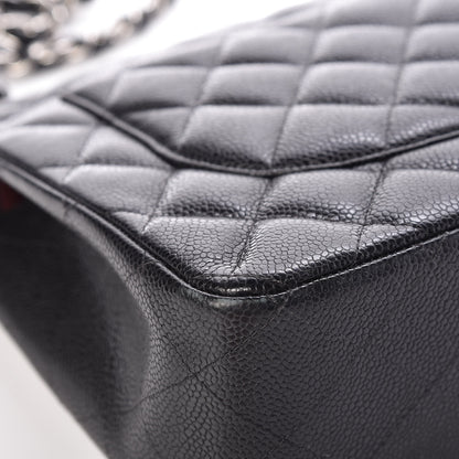 Chanel Caviar Quilted Jumbo Double Flap Black 9 of 14