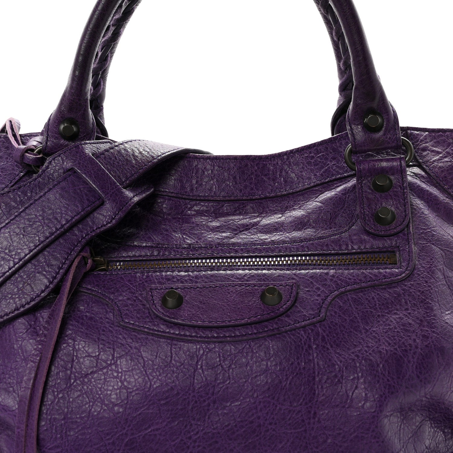 Balenciaga Agneau Classic Hardware Velo Dark Violet 9 of 12
