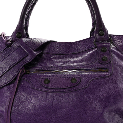 Balenciaga Agneau Classic Hardware Velo Dark Violet 9 of 12