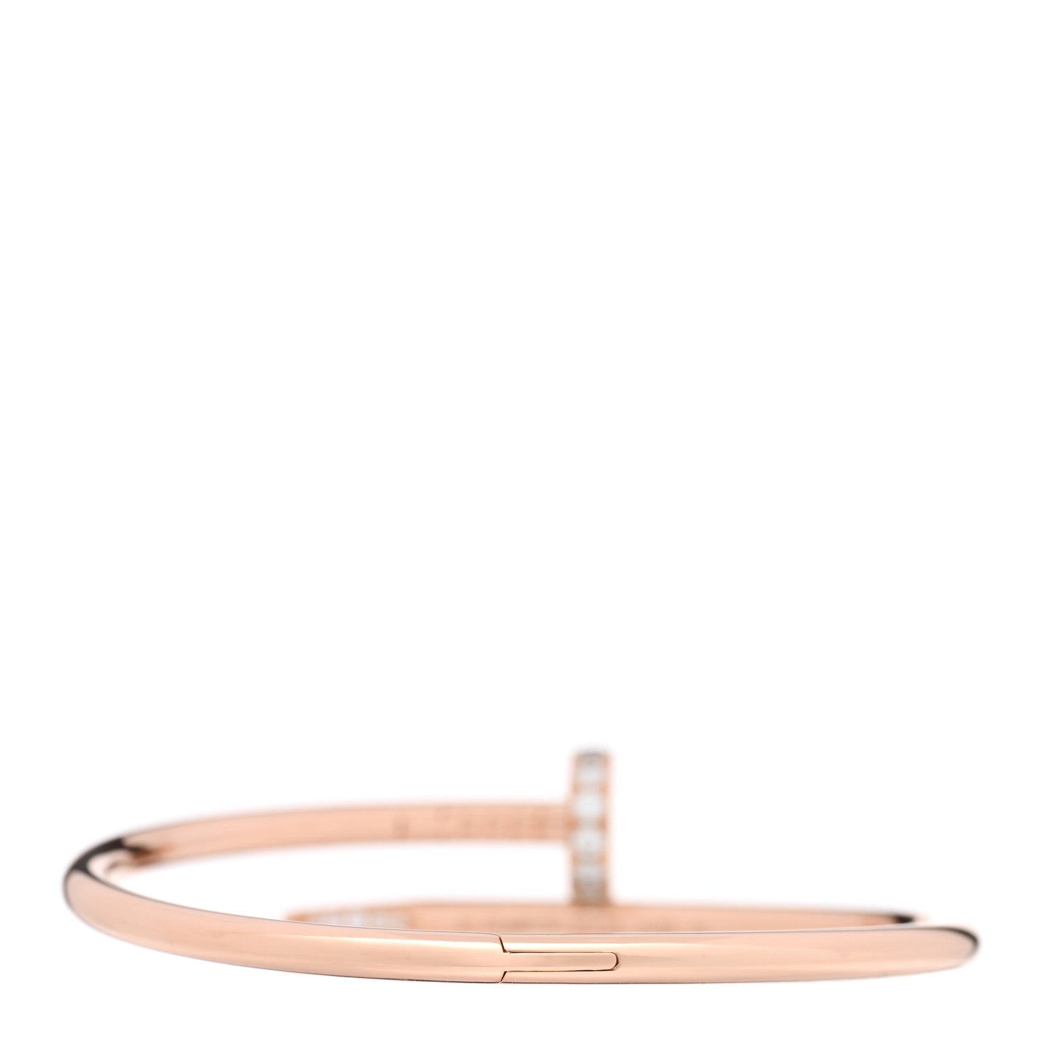 Cartier 18K Pink Gold Diamond Juste Un Clou Bracelet 16 2 of 5
