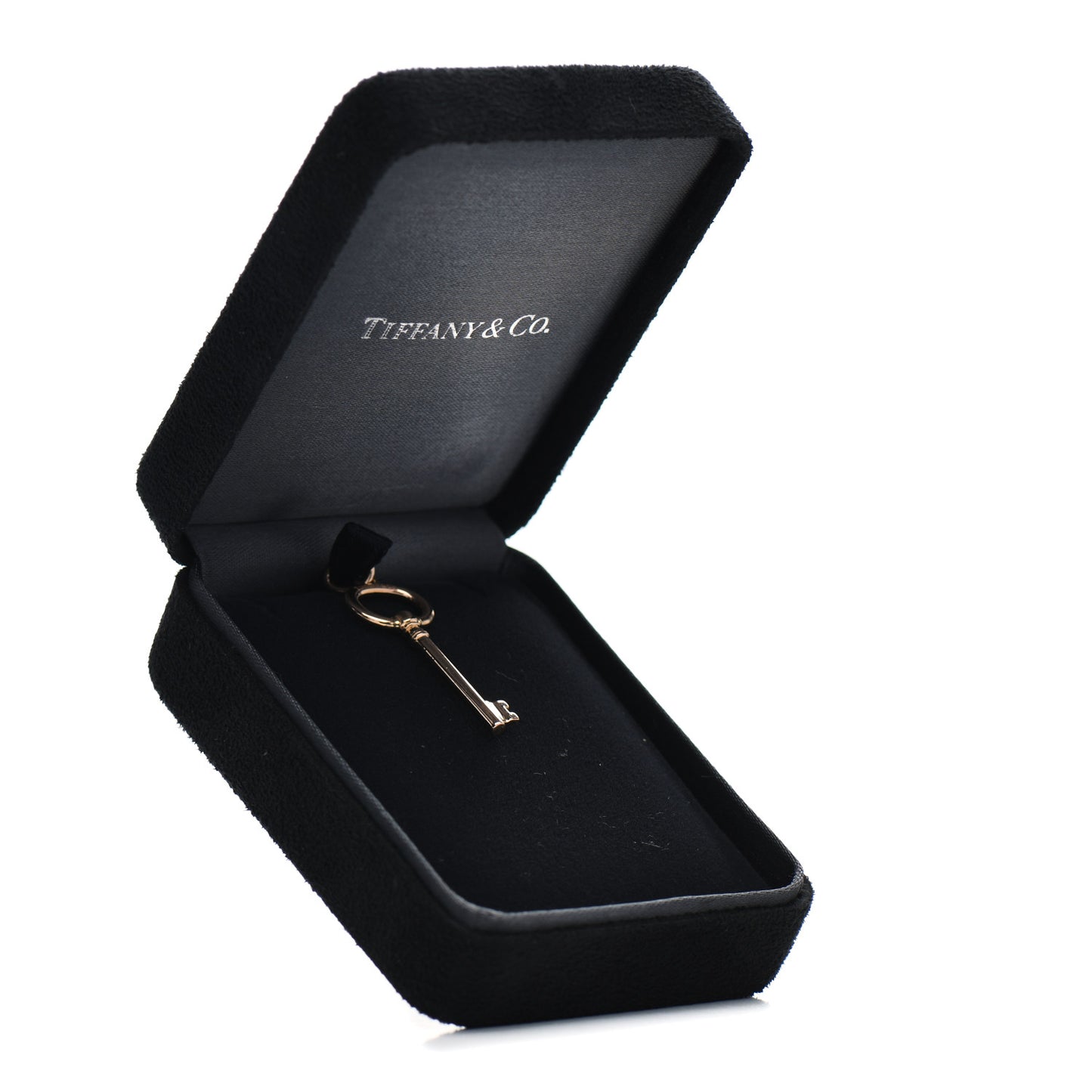 18K Rose Gold Small Oval Key Pendant