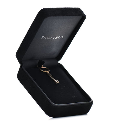 Tiffany 18K Rose Gold Small Oval Key Pendant 4 of 4