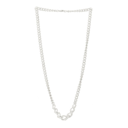 Tiffany Sterling Silver Forge Graduated Link Necklace 3 of 5