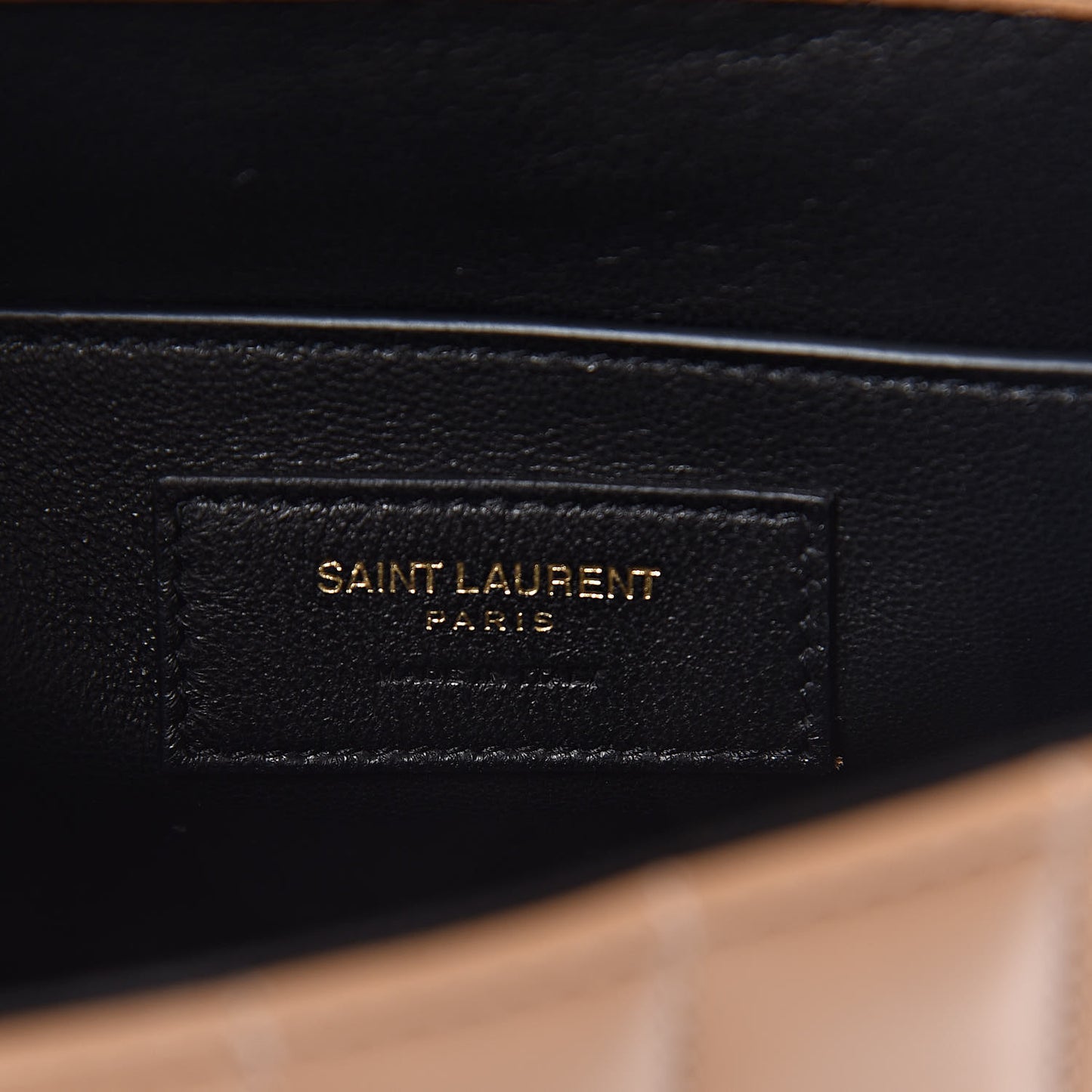 Lambskin Matelasse Monogram Medium Vicky Chain Bag Brown