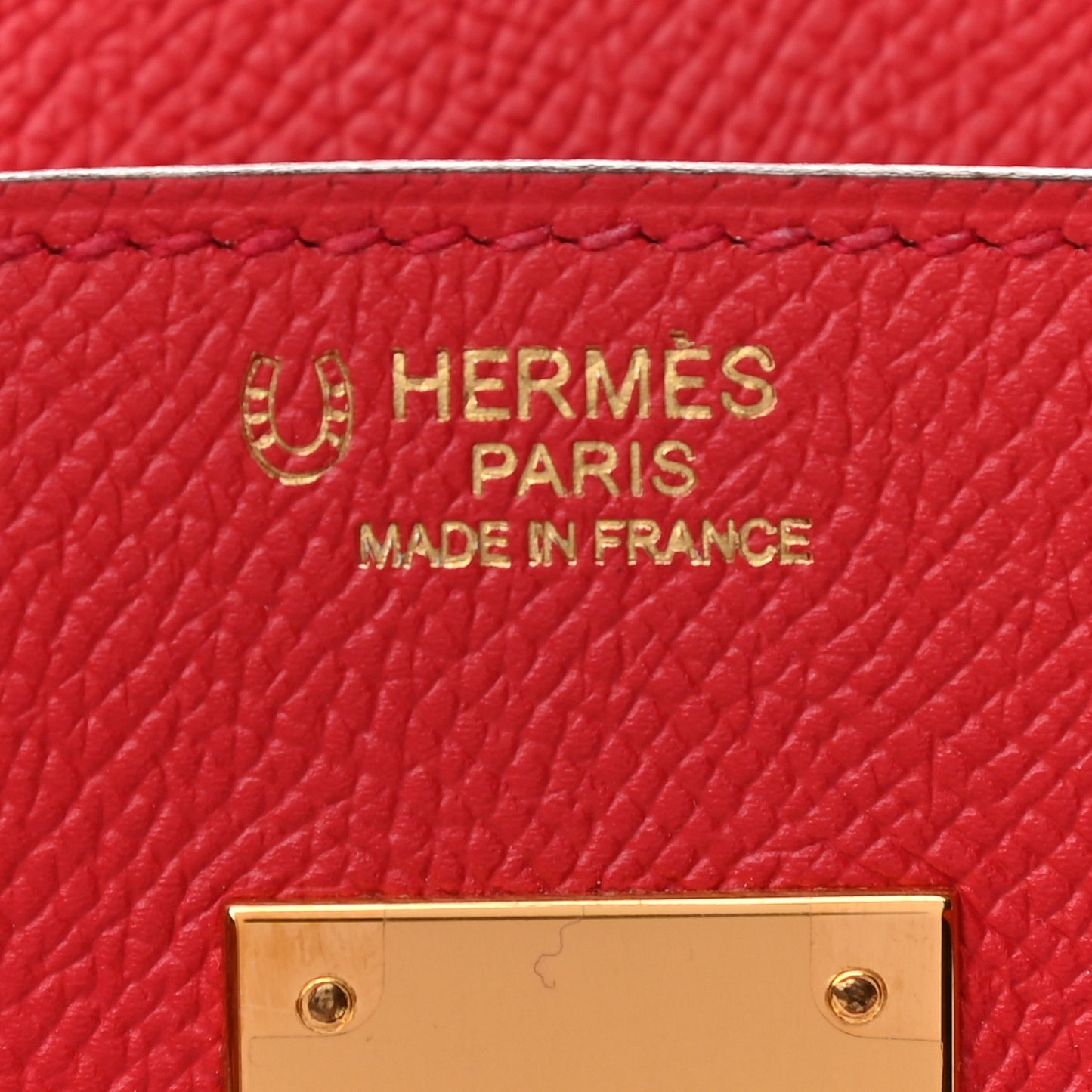 Epsom Horseshoe Birkin 30 Rouge Casaque Rose Confetti
