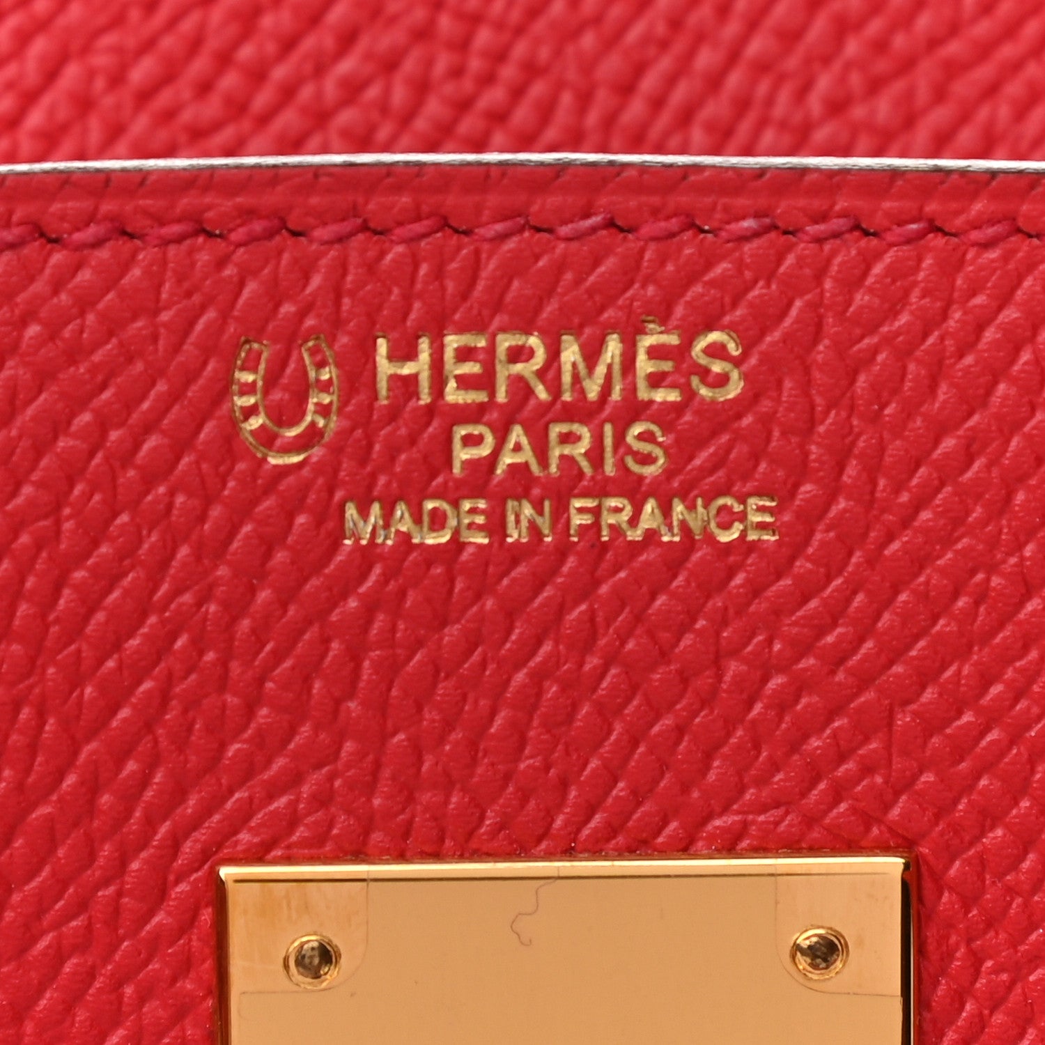Hermes Epsom Horseshoe Birkin 30 Rouge Casaque Rose Confetti 7 of 10