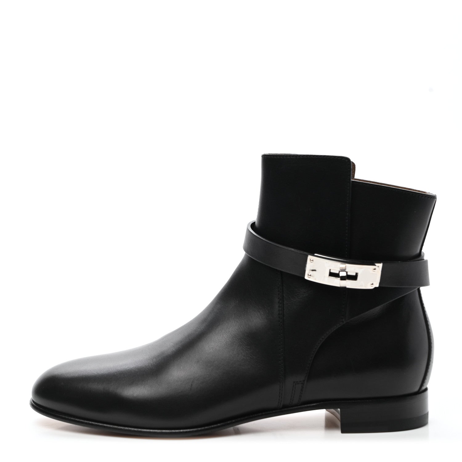 Hermes Calfskin Neo Low Boots 38 Black 1 of 13