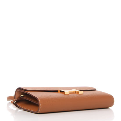 Hermes Epsom Constance Long Wallet To Go Gold 4 of 10