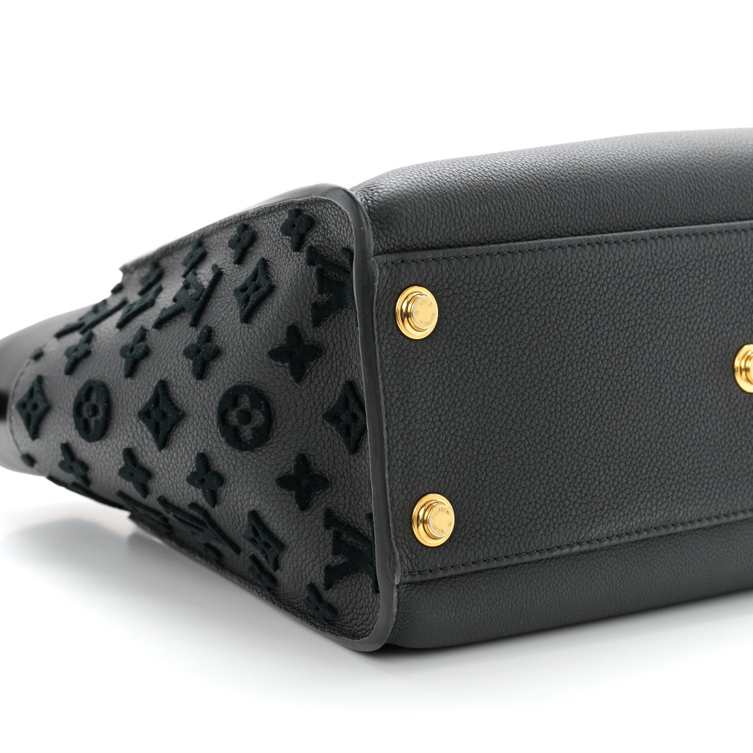 Louis Vuitton Calfskin Monogram Tufting On My Side Black 8 of 9