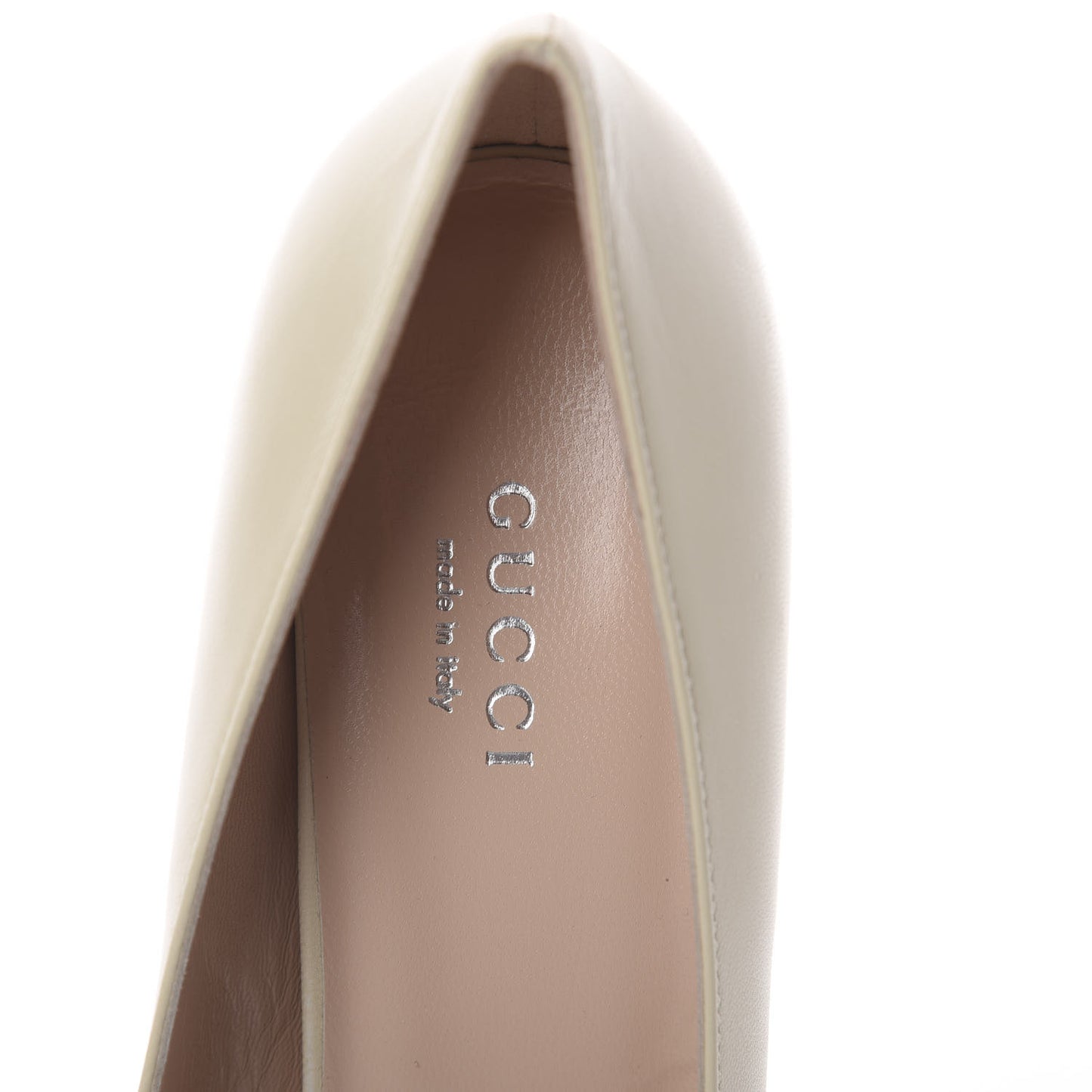 Malaga Kid Crystal Square G Madelyn Loafer Pumps 36.5 Ivory