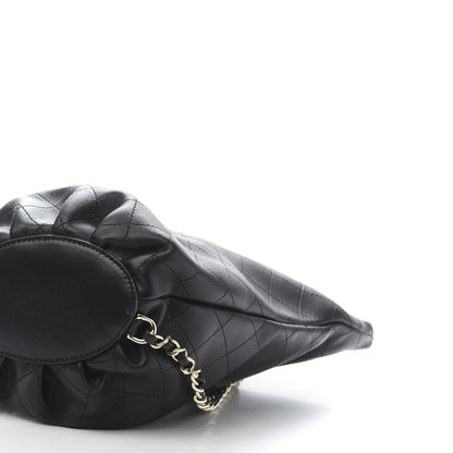 Chanel Lambskin Stitched CC Chain Backpack Black 8 of 9