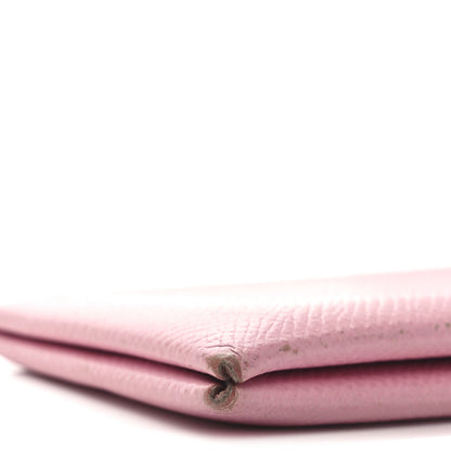 Hermes Epsom Calvi Card Case 5P Pink 8 of 9