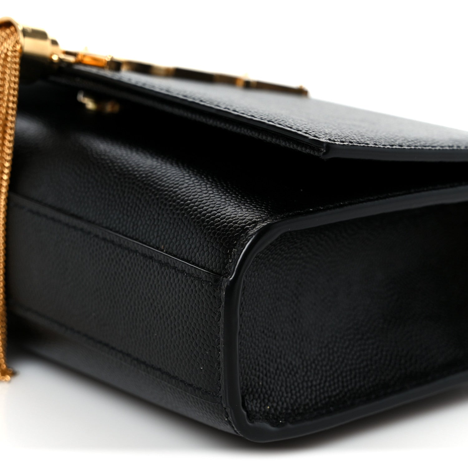 Saint Laurent Calfskin Small Classic Monogram Kate Tassel Satchel Black 11 of 12