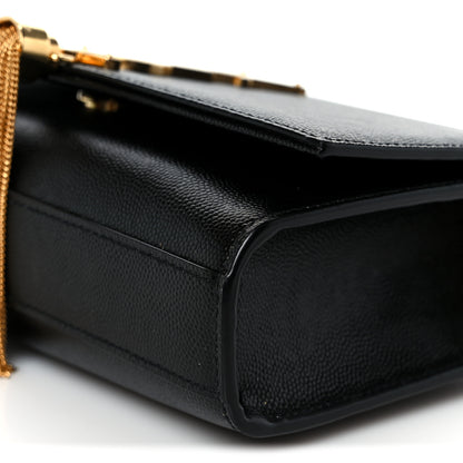 Saint Laurent Calfskin Small Classic Monogram Kate Tassel Satchel Black 11 of 12