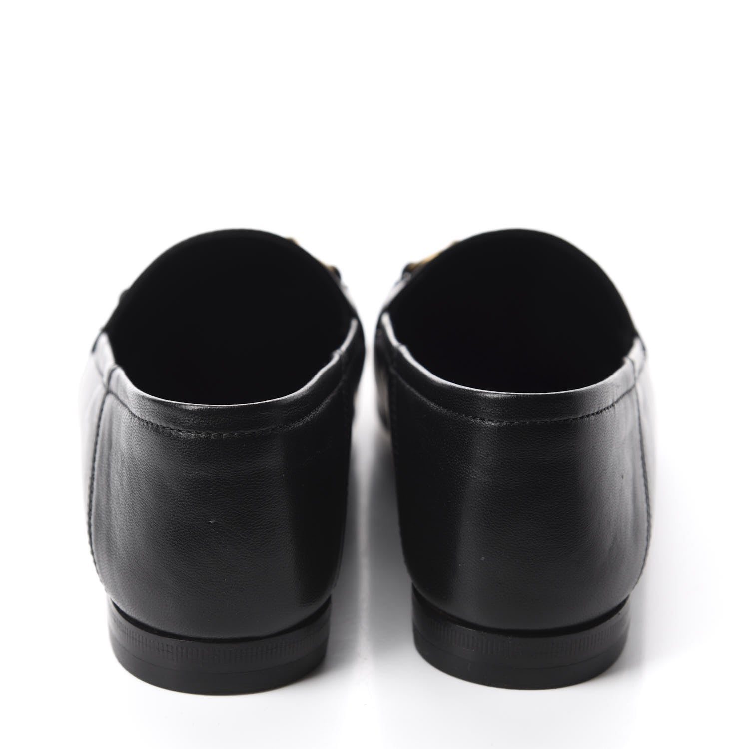 Gucci Lambskin Womens Brixton Horsebit Loafers 35.5 Black 5 of 10