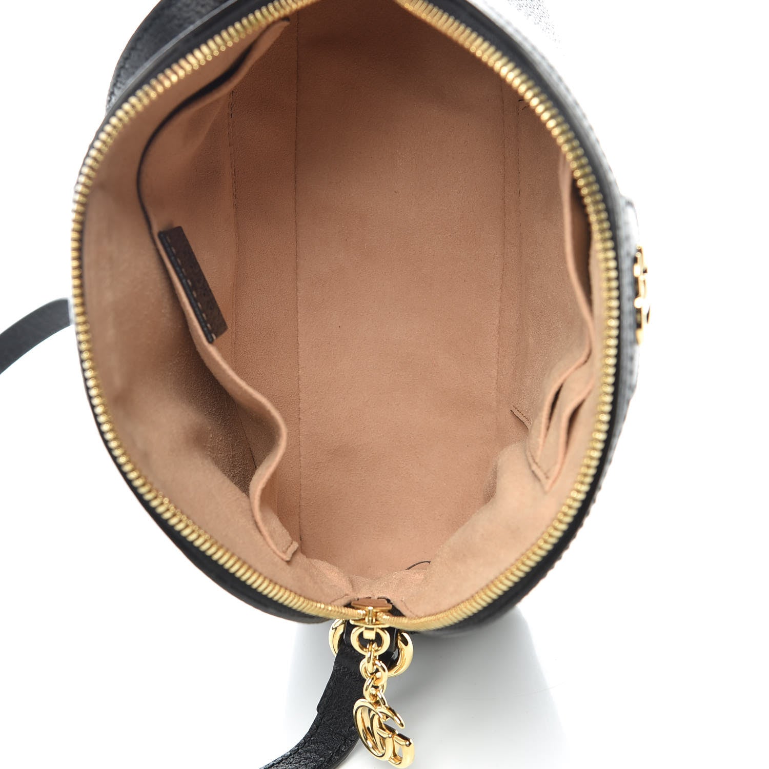 Gucci Calfskin GG Web Small Ophidia Dome Shoulder Bag Black 7 of 11