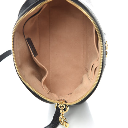 Gucci Calfskin GG Web Small Ophidia Dome Shoulder Bag Black 7 of 11