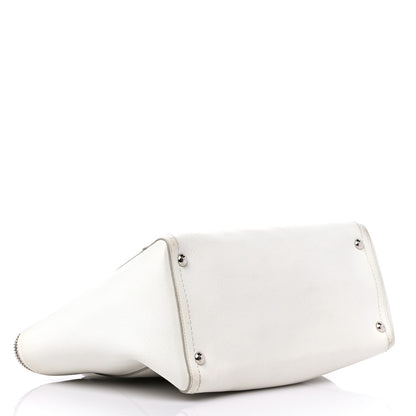 Salvatore Ferragamo Calfskin Arianna Tote White 4 of 12