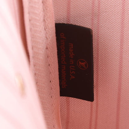 Louis Vuitton Damier Ebene Neo Neverfull MM Rose Ballerine 10 of 12