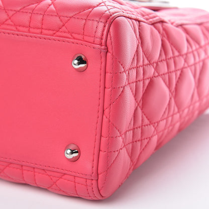 Christian Dior Lambskin Cannage Large Lady Dior Fuchsia 11 of 11