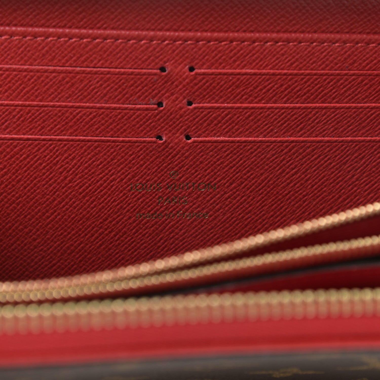 Louis Vuitton Monogram Retiro Zippy Wallet Cherry 6 of 7