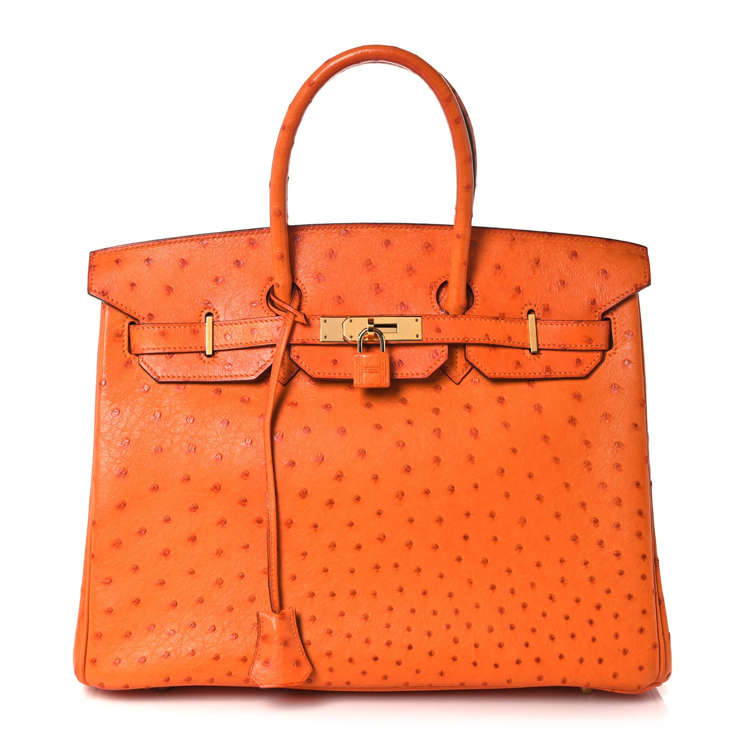 Ostrich Birkin 35 Orange