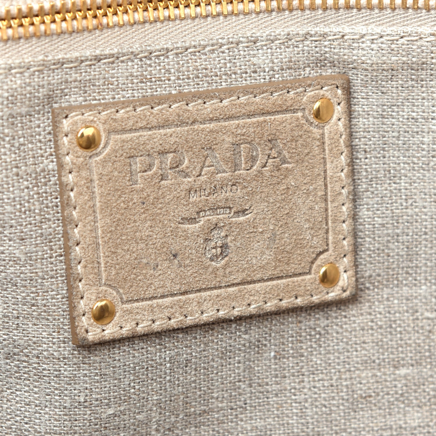 Prada Raffia Canvas Mistolino Tote Miele 6 of 10