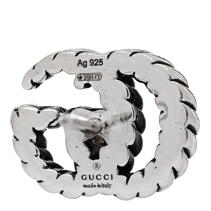 Gucci Sterling Silver Torchon Double G Earrings 4 of 4