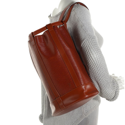 Louis Vuitton Epi Randonee PM Backpack Kenyan Fawn 2 of 6