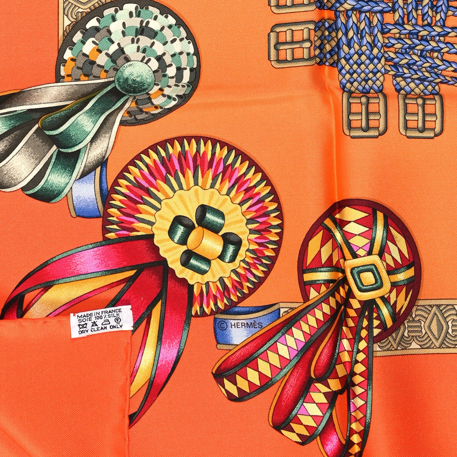 Hermes Silk Les Rubans Du Cheval Scarf 90 3 of 3