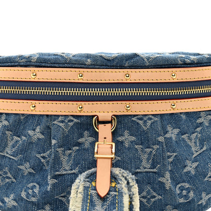 Louis Vuitton Monogram Denim High Rise Bumbag Blue 5 of 10
