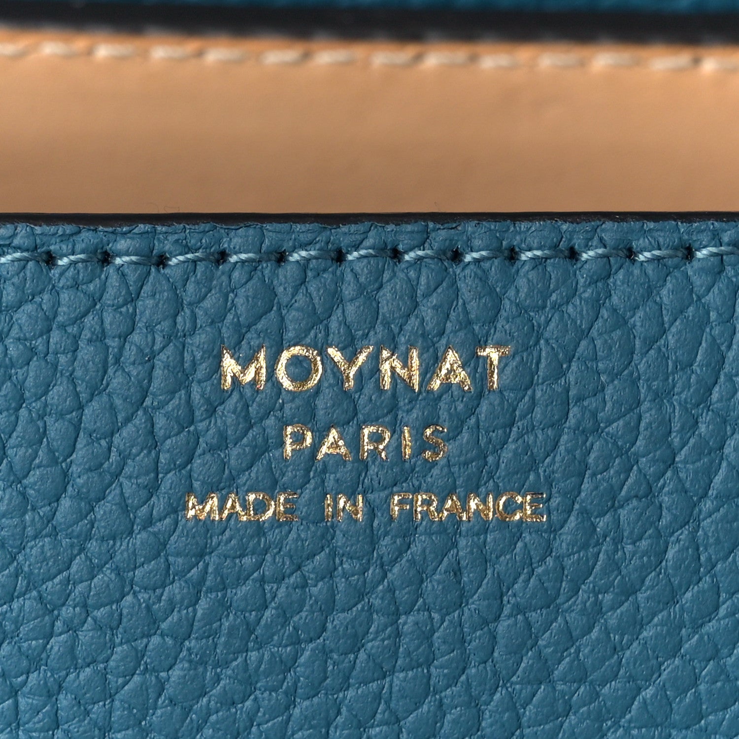 Moynat Taurillon Blush Rejane Nano Prussian Blue 5 of 7
