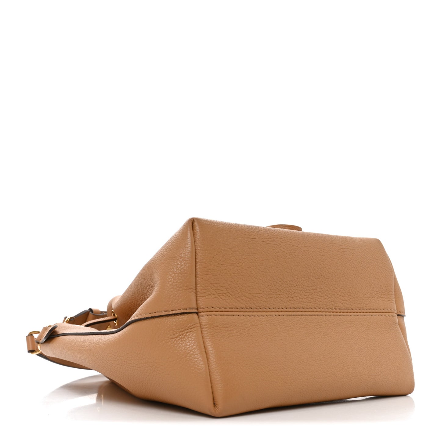 Calfskin Lockme Bucket MM Arizona Beige