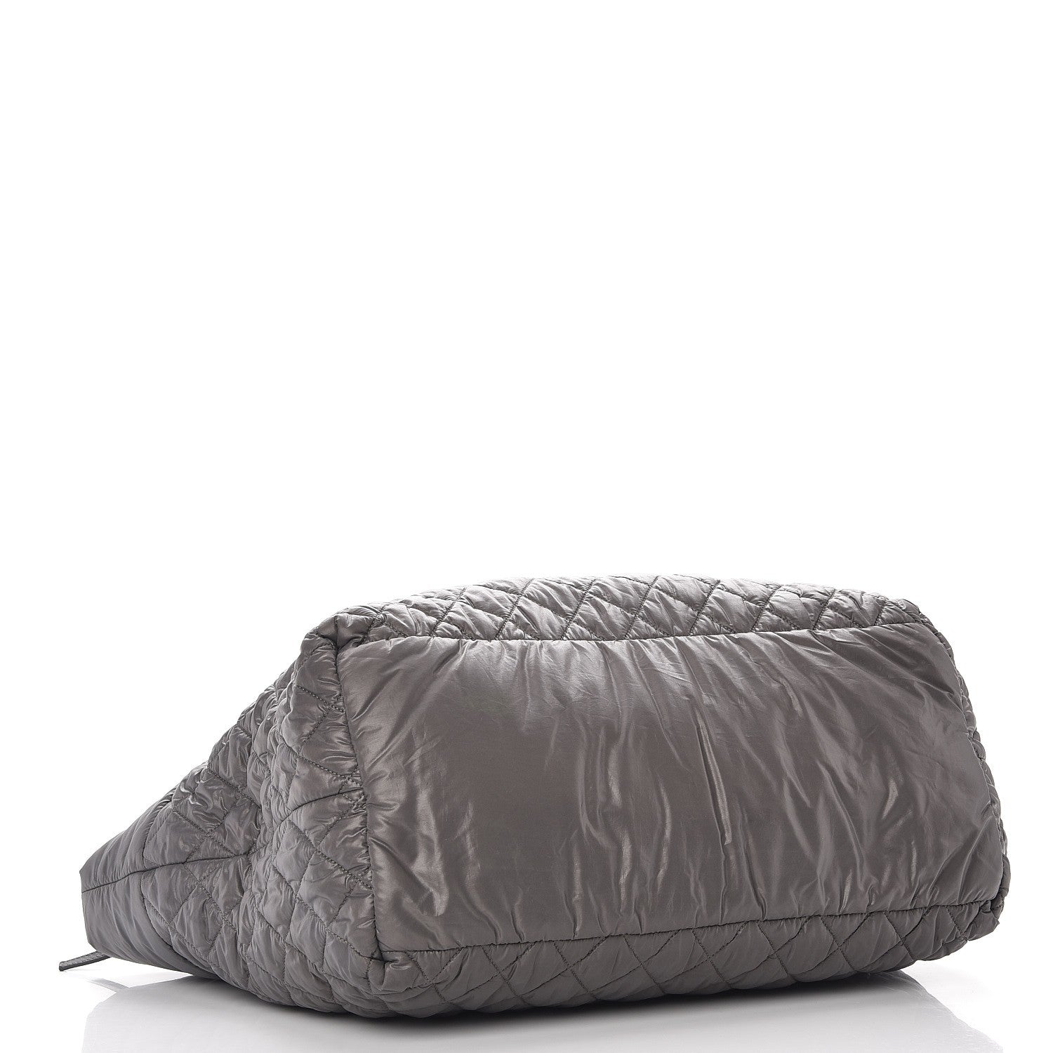 Chanel Nylon Quilted Large Coco Cocoon Tote Grey 4 of 8