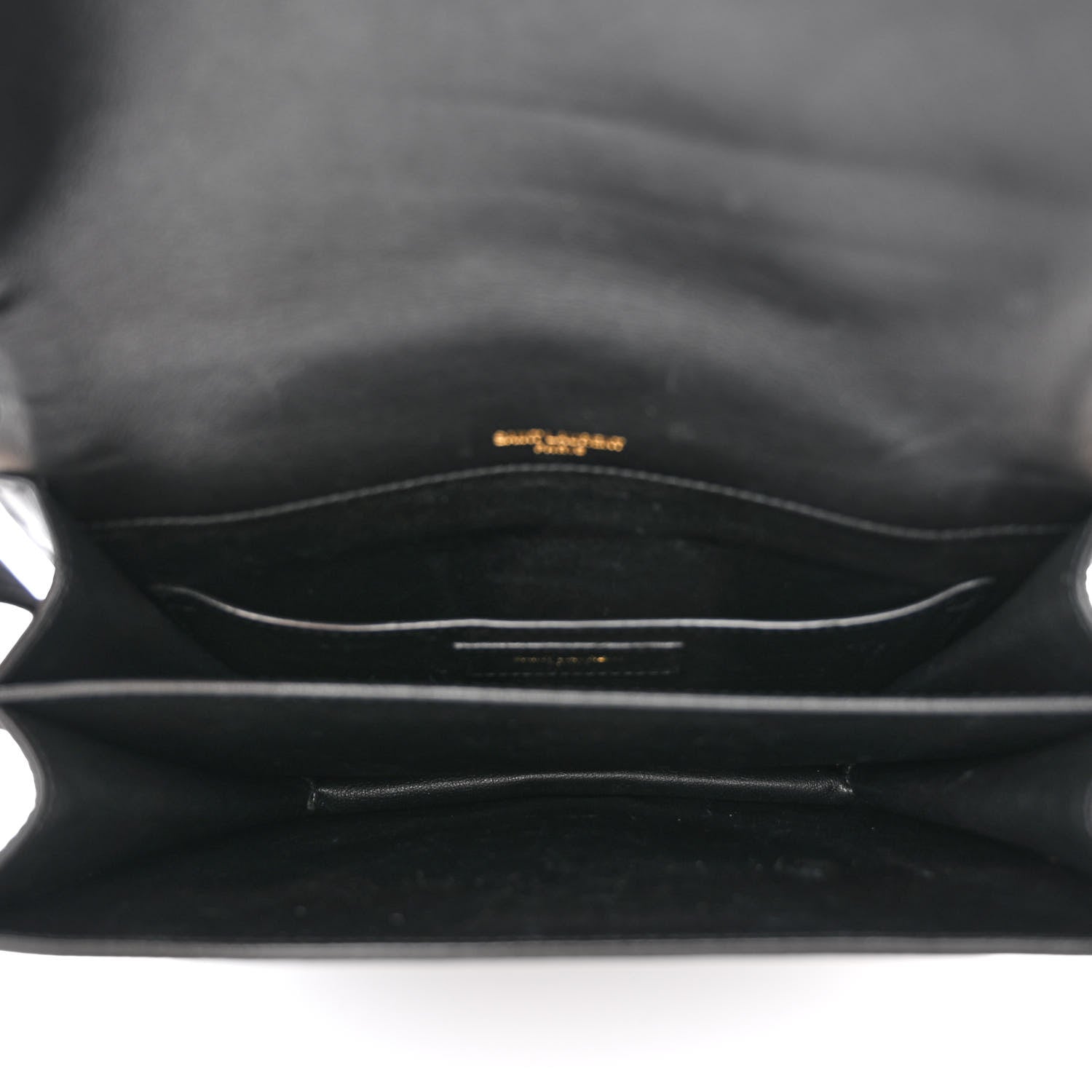 Saint Laurent Suede Smooth Calfskin Monogram Medium Solferino Soft Satchel Black 5 of 16