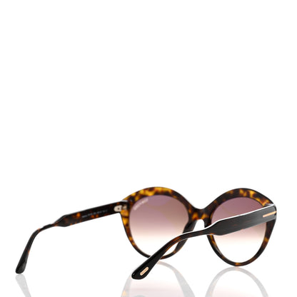 Tom Ford Maxine Round Sunglasses TF763 Tortoise 4 of 8
