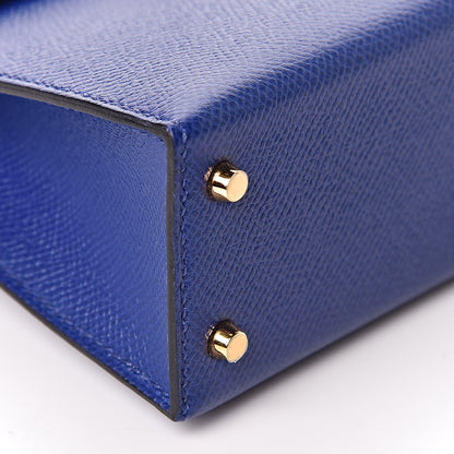 Hermes Epsom Mini Kelly Sellier 20 Bleu Electrique 6 of 29