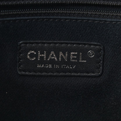 Chanel Canvas Small Deauville Tote Beige Black 6 of 9