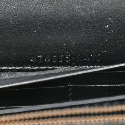 Gucci Calfskin Matelasse GG Marmont Chain Wallet Black 7 of 10