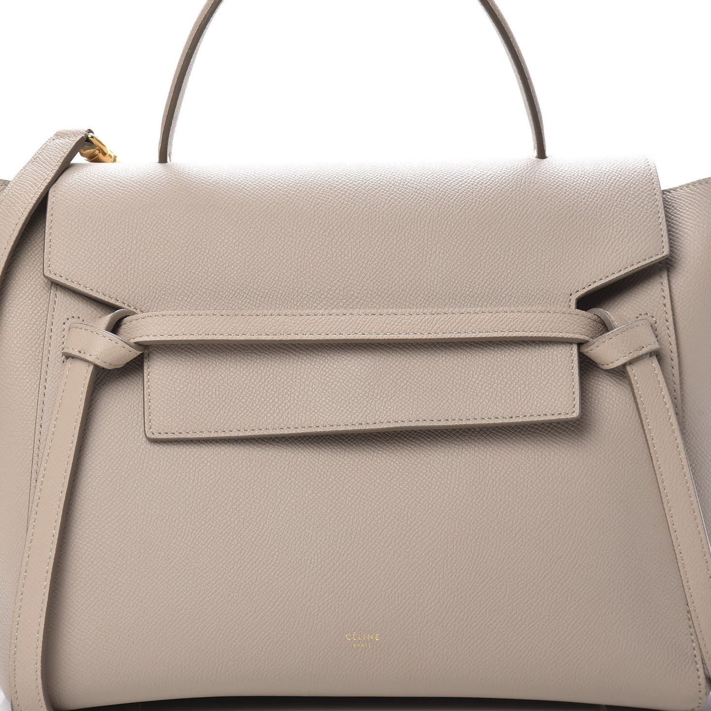 Grained Calfskin Mini Belt Bag Light Taupe