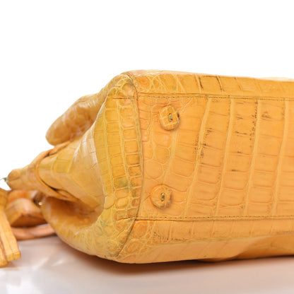 Nancy Gonzalez Crocodile Mini Cristina Satchel Yellow 6 of 13