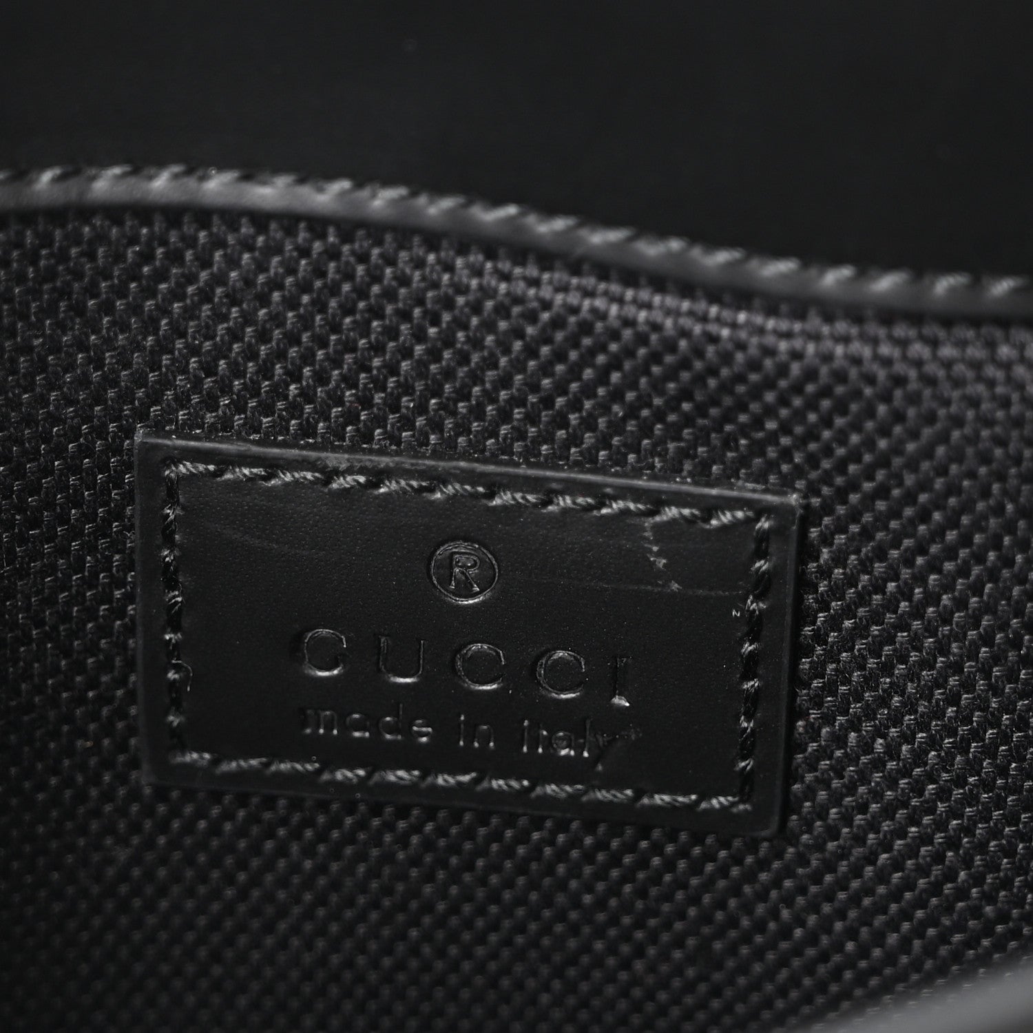 Gucci GG Supreme Monogram Web Slim Belt Bag Black Grey 6 of 10