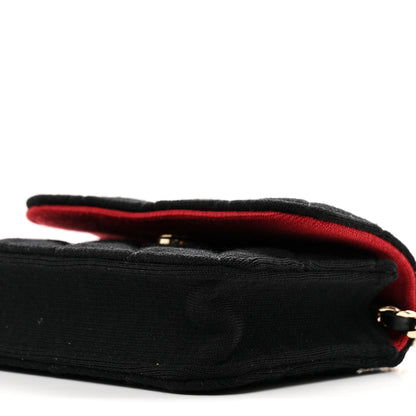 Chanel Jersey Quilted Micro Mini Flap Black 10 of 11