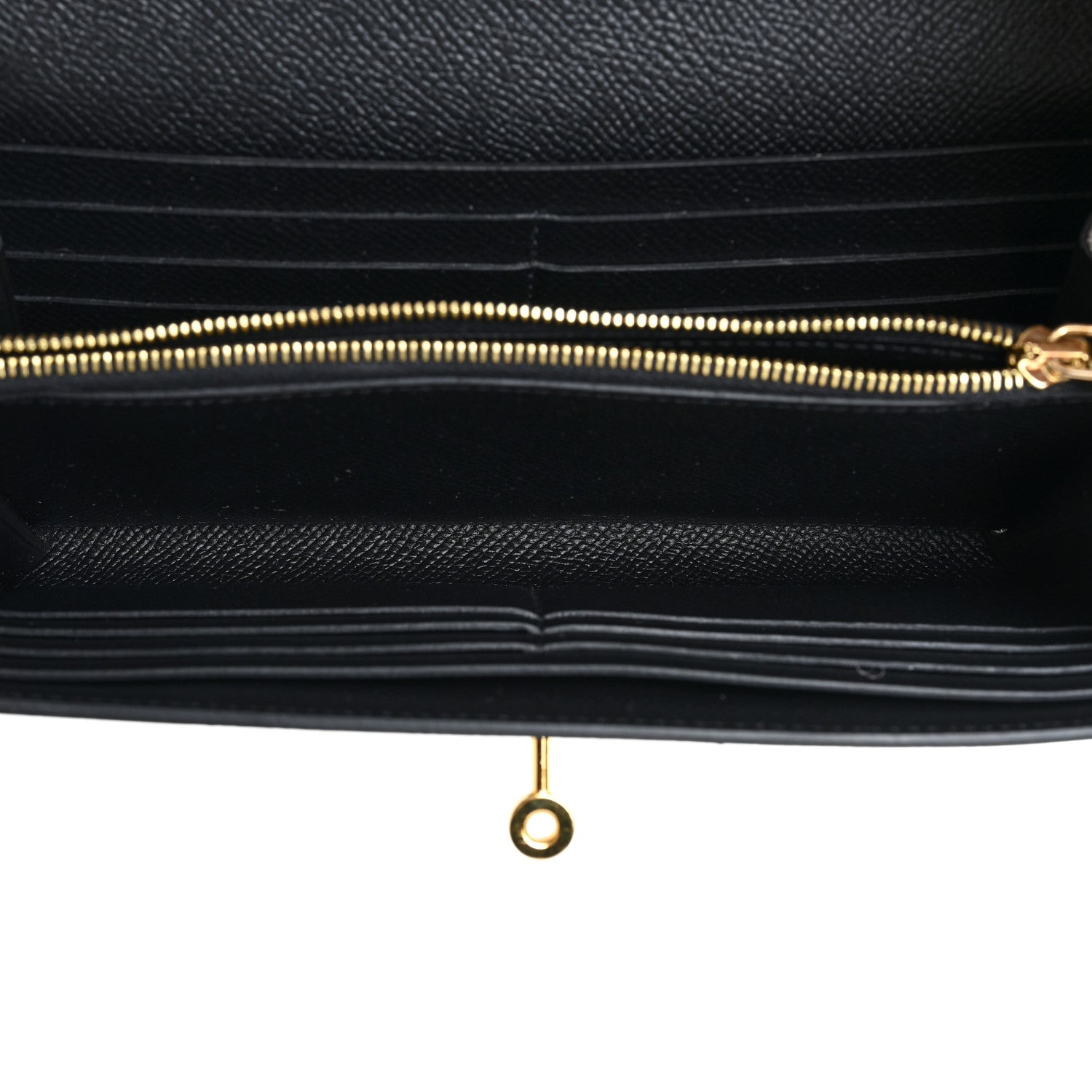 Hermes Epsom Kelly Longue Wallet Black 4 of 11