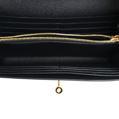 Hermes Epsom Kelly Longue Wallet Black 4 of 11