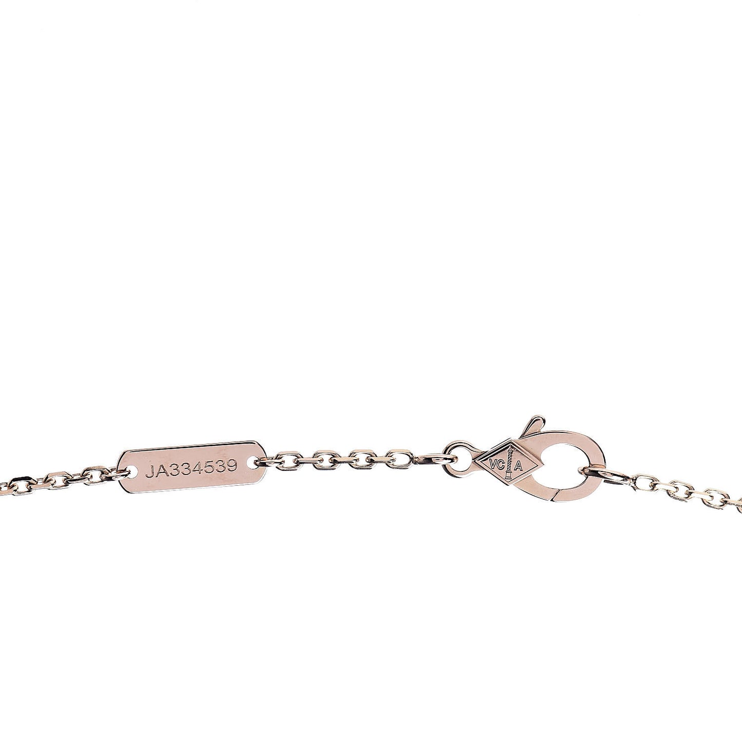 18K Rose Gold Vintage Alhambra Pendant Necklace
