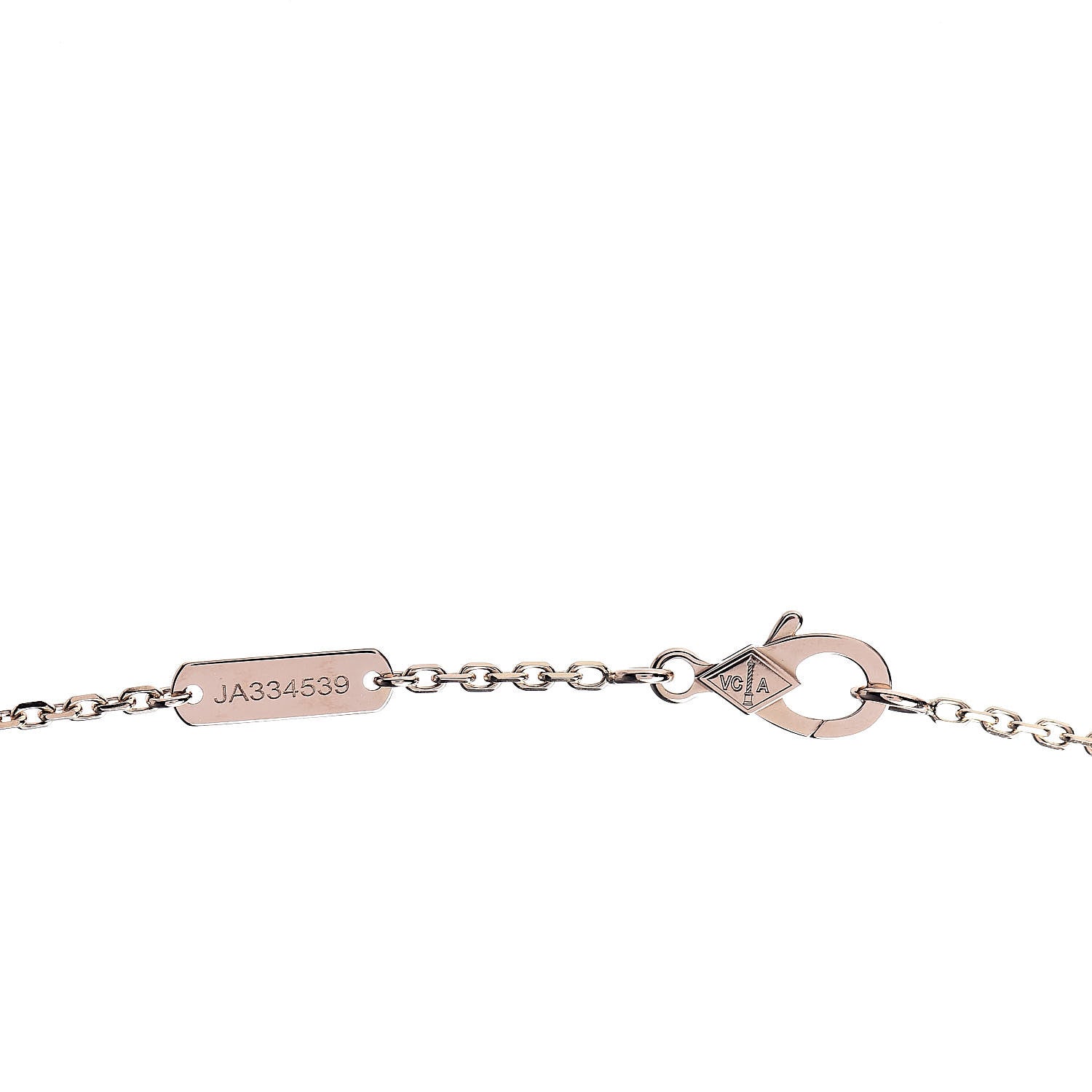 Van Cleef & Arpels 18K Rose Gold Vintage Alhambra Pendant Necklace 5 of 7