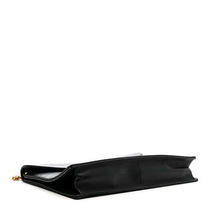 Saint Laurent Lambskin Quilted Monogram Gaby Chain Bag Black 4 of 17