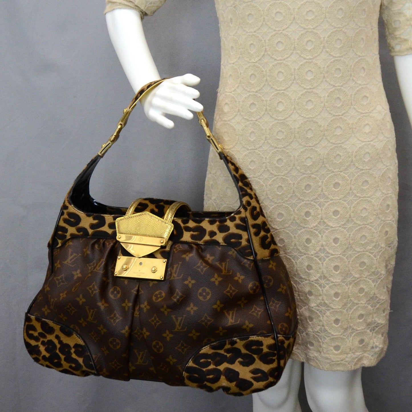 Monogram Leopard Polly