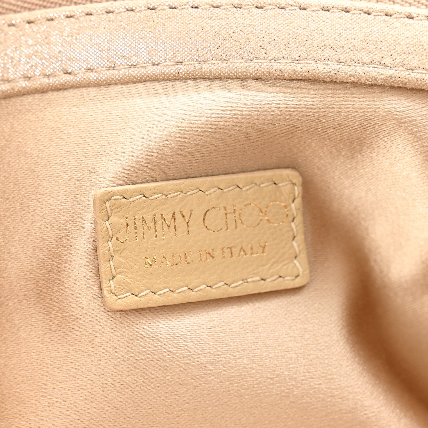 Jimmy Choo Shimmer Suede Chandra Clutch Sand 6 of 10